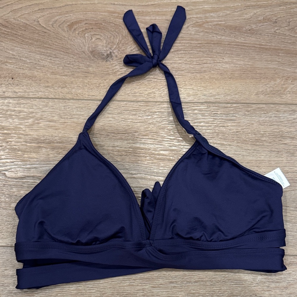 Kona Sol Navy Blue Bikini Top
